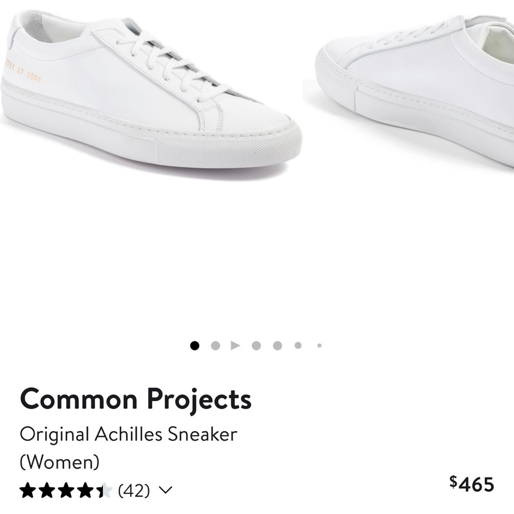Common Project mens leather sneakers originally $465 size 42
